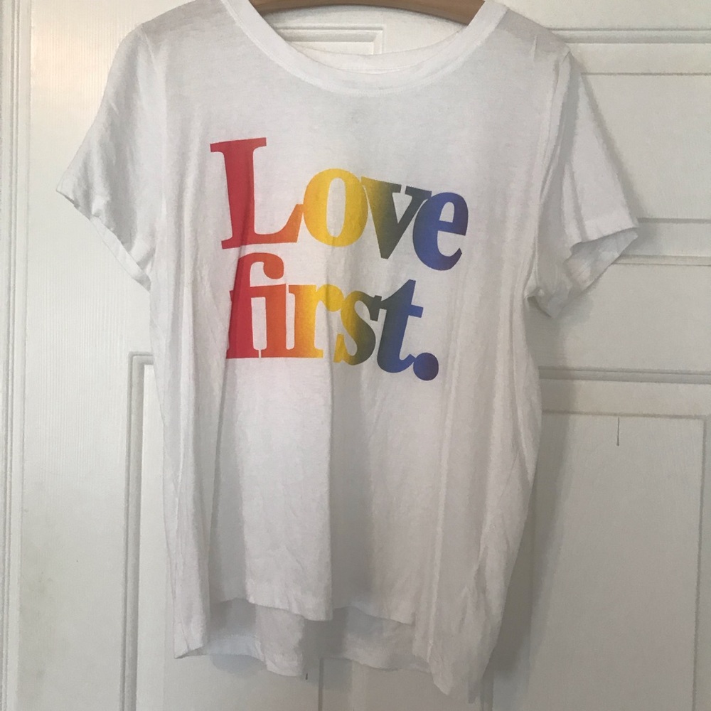J.Crew X Human Rights Campaign "Love first" T-shirt - Picture 3 of 4